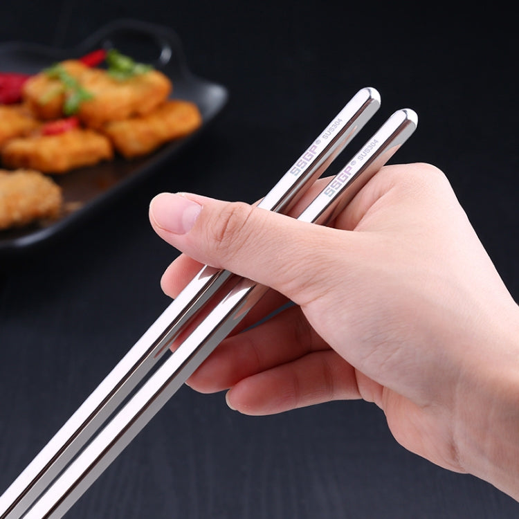 1 Pair Extended Chopsticks Stainless Steel Non-Slip Anti-Scalding Long Chopsticks Noodle Chopsticks Hot Pot Chopsticks, 36cm