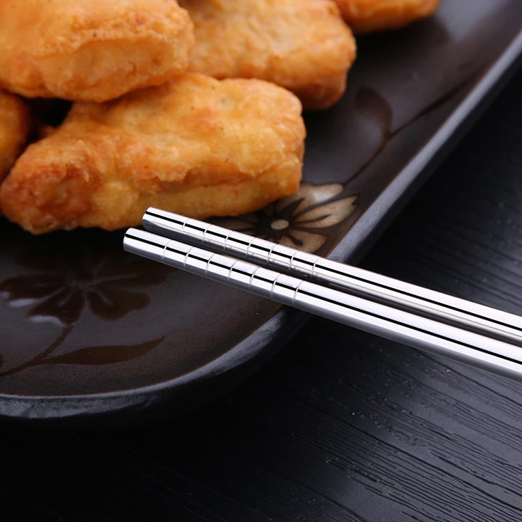 1 Pair Extended Chopsticks Stainless Steel Non-Slip Anti-Scalding Long Chopsticks Noodle Chopsticks Hot Pot Chopsticks, 36cm