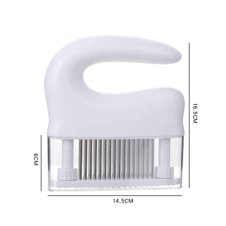 Stainless Steel Tenderloin Meat Knocking Meat Needle 48-Pin Household Kitchen Rib Breaker, 16.5x14.5cm