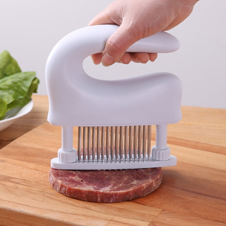 Stainless Steel Tenderloin Meat Knocking Meat Needle 48-Pin Household Kitchen Rib Breaker, 16.5x14.5cm