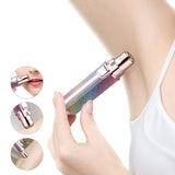 2 In 1 Electric Shaver Lady Eyebrow Trimmer Lipstick Automatic Facial Hair Removal Device, Dry Battery, Charging
