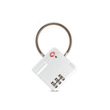 TSA Customs Combination Lock Anti-Theft Wire Padlock, Black, Silver, Red Silver