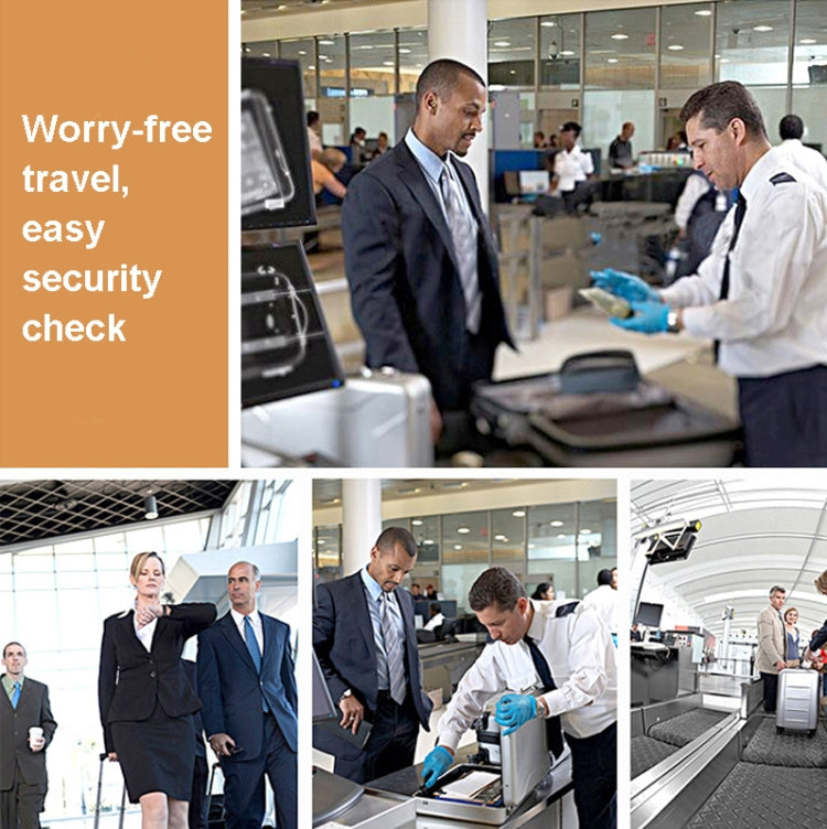 TSA Customs Combination Lock Anti-Theft Wire Padlock, Black, Silver, Red