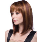 Women Medium Long Style Straight Hair Headgear, Brown, Light Gold Brown