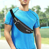 Sports Waist Bag Running Equipment Lightweight Large-Capacity Water-Repellent Breathable Outdoor Bag, 7 inch