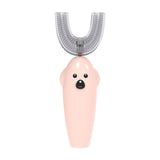 U-Shaped Children Ultrasonic Electric Toothbrush Disinfection And Drying Dmart Toothbrush, Pink, Yellow, Blue Pink