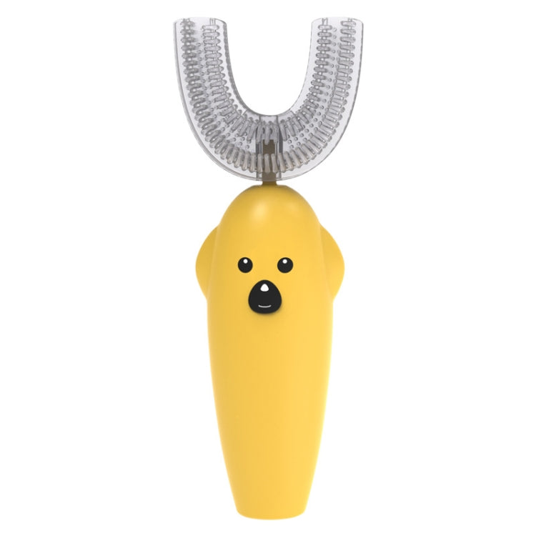 U-Shaped Children Ultrasonic Electric Toothbrush Disinfection And Drying Dmart Toothbrush, Pink, Yellow, Blue Yellow