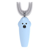 U-Shaped Children Ultrasonic Electric Toothbrush Disinfection And Drying Dmart Toothbrush, Pink, Yellow, Blue Blue