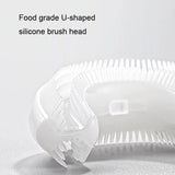 U-Shaped Children Ultrasonic Electric Toothbrush Disinfection And Drying Dmart Toothbrush, Pink, Yellow, Blue