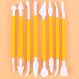 2 Sets Carving Pen Cake Fondant Carving Knife Making Cutting Tool 01030 Purple (OPP Bag Packaging), 01071 Yellow (OPP Bag Packaging), 01018 Red (OPP Bag Packaging), 02023 Blue (OPP Bag Packaging), 02030 Pink (OPP Bag Packaging)                         ... 01071 Yellow (OPP Bag Packaging)