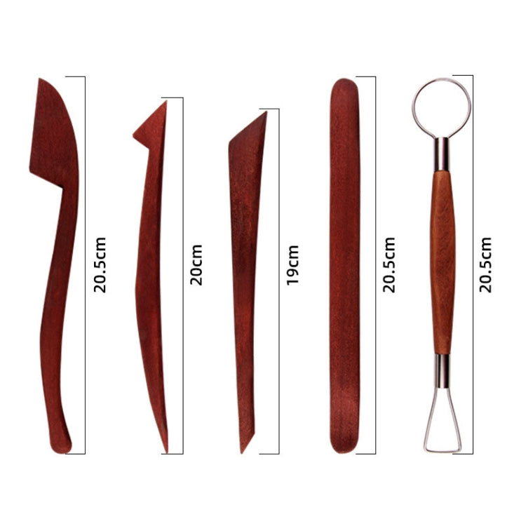 23 In 1 Wooden Clay Plastic Pottery Clay Tool Set Multifunctional Carving Combo Set, Pottery Clay Tool Set