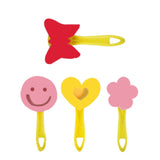 54 In 1 Painting Tool Brush Painting Clothes Sponge Brush Set For Children, Black Brush, Blue Brush, Rose Red Brush