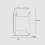 BANGE Men Anti-Theft Backpack Waterproof Large-Capacity Backpack Computer Bag, Black, Gray