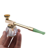 Hookah Water Pipe Dry Pipe Filter Water Pipe And Dry Tobacco Rod, Brass, Acrylic