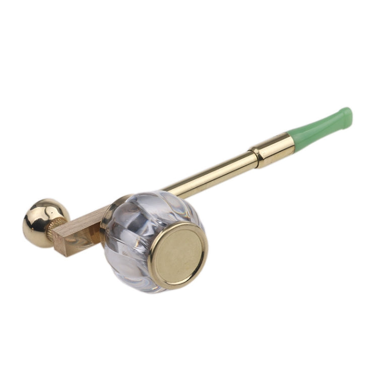 Hookah Water Pipe Dry Pipe Filter Water Pipe And Dry Tobacco Rod, Brass, Acrylic