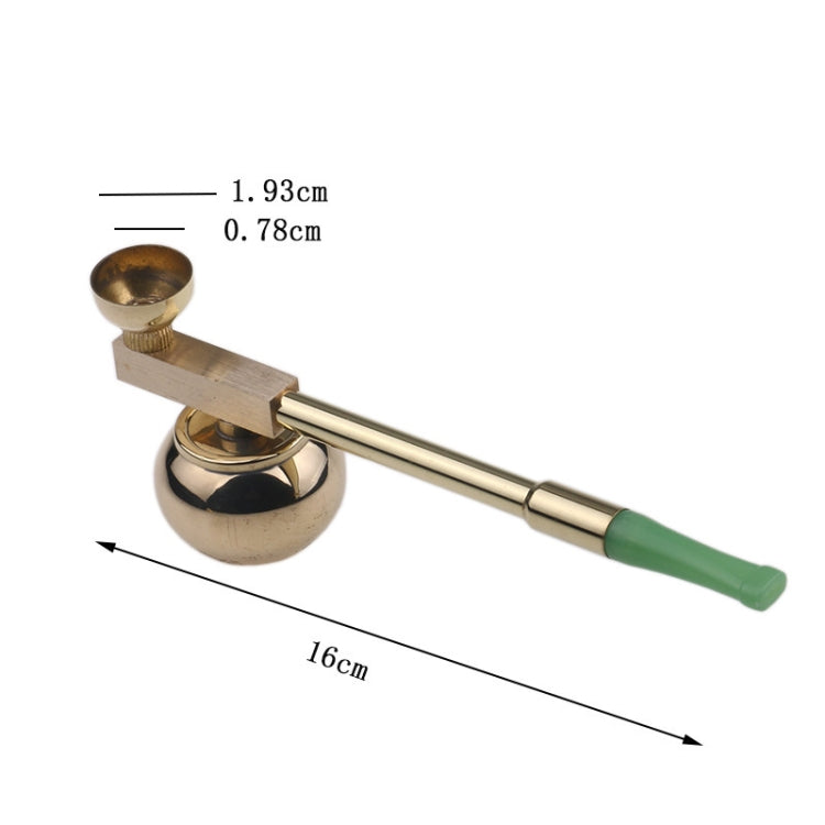 Hookah Water Pipe Dry Pipe Filter Water Pipe And Dry Tobacco Rod, Brass, Acrylic