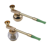 Hookah Water Pipe Dry Pipe Filter Water Pipe And Dry Tobacco Rod, Brass, Acrylic