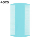 4pcs Pet Comb Double-Sided Comb Dog Cleaning Supplies Cat Comb Pet Grooming Supplies, White, Light Blue, Green, Dark Blue, Orange, Purple