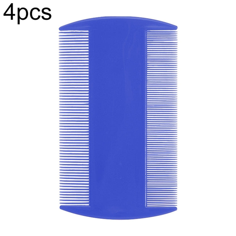 4pcs Pet Comb Double-Sided Comb Dog Cleaning Supplies Cat Comb Pet Grooming Supplies, White, Light Blue, Green, Dark Blue, Orange, Purple