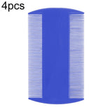 4pcs Pet Comb Double-Sided Comb Dog Cleaning Supplies Cat Comb Pet Grooming Supplies, White, Light Blue, Green, Dark Blue, Orange, Purple