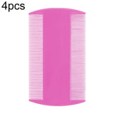 4pcs Pet Comb Double-Sided Comb Dog Cleaning Supplies Cat Comb Pet Grooming Supplies, White, Light Blue, Green, Dark Blue, Orange, Purple