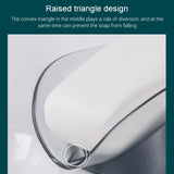 Toilet Drain Soap Box No Perforation Shelf, Blue, Light Pink, Grey