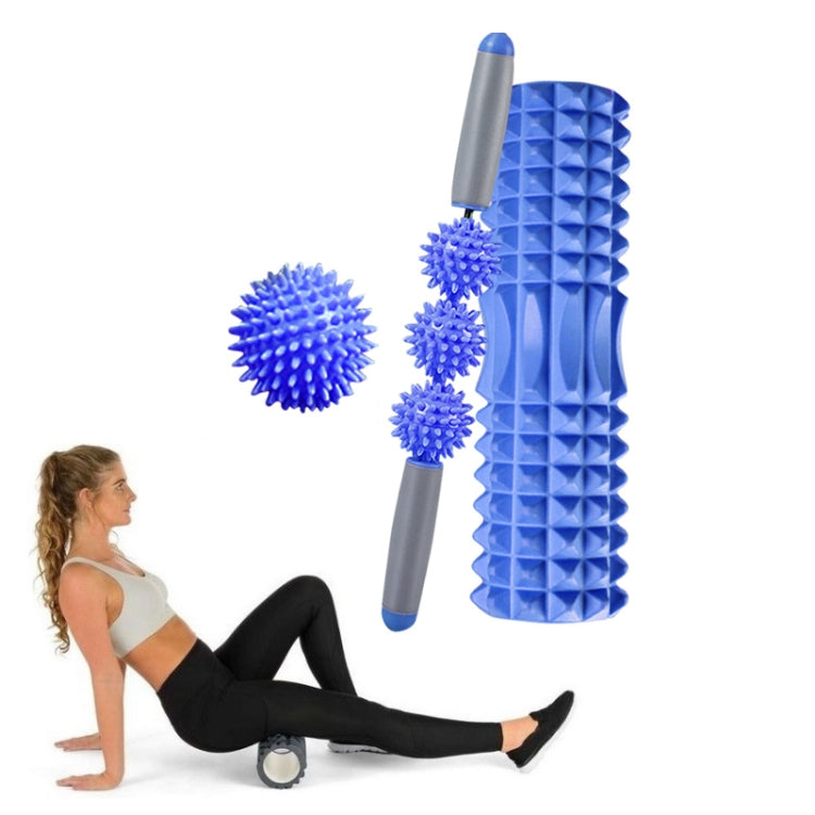 3 in 1 Eva Foam Roller Hollow Muscle Relaxation Roller Yoga Column Set, Length:, 33cm (Blue Crescent), 33cm (Pink Crescent ), 33cm (Purple Crescent ), 45cm (Pink Crescent), 45cm (Purple Crescent ), 45cm (Blue Crescent), 45cm (Pink Wolf Tooth )        ... 33cm (Blue Crescent)