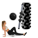3 in 1 Eva Foam Roller Hollow Muscle Relaxation Roller Yoga Column Set, Length:, 33cm (Blue Crescent), 33cm (Pink Crescent ), 33cm (Purple Crescent ), 45cm (Pink Crescent), 45cm (Purple Crescent ), 45cm (Blue Crescent), 45cm (Pink Wolf Tooth )        ... 45cm (Black Wolf Tooth )