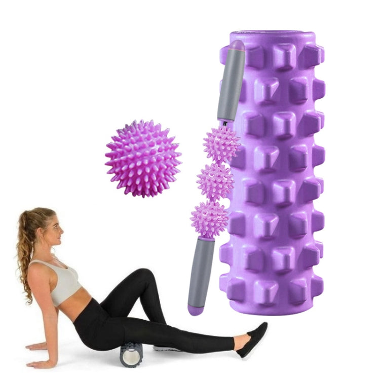 3 in 1 Eva Foam Roller Hollow Muscle Relaxation Roller Yoga Column Set, Length:, 33cm (Blue Crescent), 33cm (Pink Crescent ), 33cm (Purple Crescent ), 45cm (Pink Crescent), 45cm (Purple Crescent ), 45cm (Blue Crescent), 45cm (Pink Wolf Tooth )        ... 45cm (Purple Wolf Tooth)