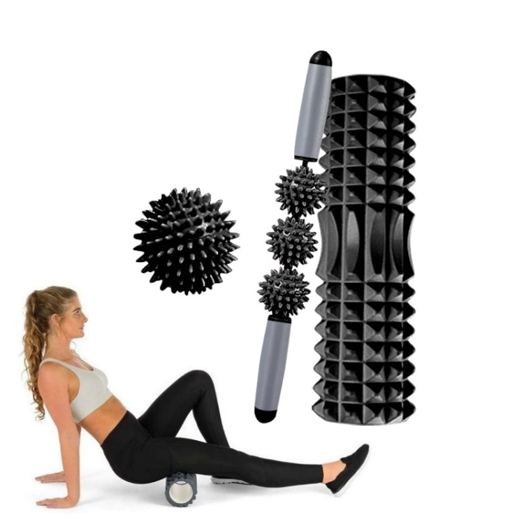 3 in 1 Eva Foam Roller Hollow Muscle Relaxation Roller Yoga Column Set, Length:, 33cm (Blue Crescent), 33cm (Pink Crescent ), 33cm (Purple Crescent ), 45cm (Pink Crescent), 45cm (Purple Crescent ), 45cm (Blue Crescent), 45cm (Pink Wolf Tooth )        ... 33cm (Black Crescent )