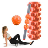 3 in 1 Eva Foam Roller Hollow Muscle Relaxation Roller Yoga Column Set, Length:, 33cm (Blue Crescent), 33cm (Pink Crescent ), 33cm (Purple Crescent ), 45cm (Pink Crescent), 45cm (Purple Crescent ), 45cm (Blue Crescent), 45cm (Pink Wolf Tooth )        ... 45cm (Orange Wolf Tooth)