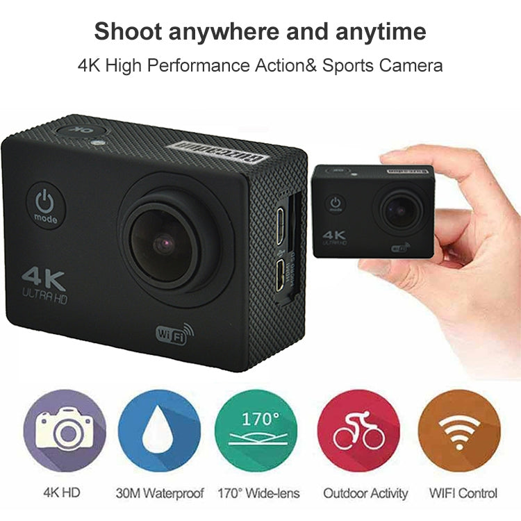 WIFI Waterproof Action Camera Cycling 4K camera Ultra Diving 60PFS kamera Helmet bicycle Cam underwater Sports 1080P Camera
