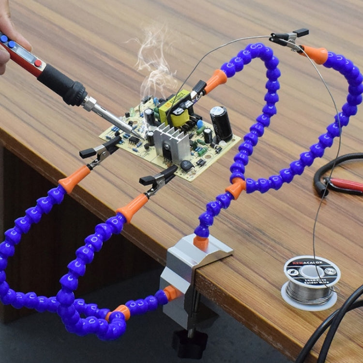 Universal Arm Thermostatic Welding Station Four-Jaw Aluminum Alloy Workbench, N-Y4BE-SY9