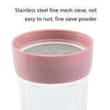 Rotating Stainless Steel Tall Cup Body Flour Sieve Sugar Bowl, Flour Sieve Sugar Bowl