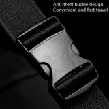 WEIXIER 8641 Men Running Waterproof Waist Bag Multifunctional Chest Bag Sports Leisure One-Shoulder Bag, Black, Dark Gray