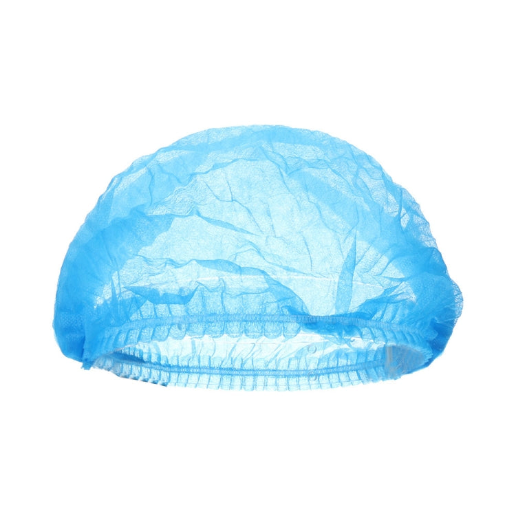 200 PCS Non-woven Disposable Pleated Anti Dust Hat Bath Caps For Spa Hair Salon Beauty, Non-woven (Blue), Non-woven (White)