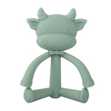 Three-Dimensional Cartoon Silicone Baby Teether Molar Rods Children Toys Maternal And Child Supplies, Gray Green, Beige, Light Coffee, Peach Powder, Scalper, Pink Sheep, Yellow Sheep, Coffee Sheep, Green Sheep, Beige Sheep