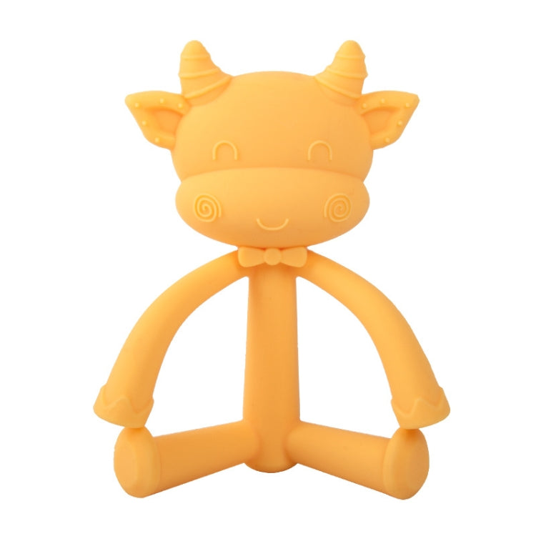 Three-Dimensional Cartoon Silicone Baby Teether Molar Rods Children Toys Maternal And Child Supplies, Gray Green, Beige, Light Coffee, Peach Powder, Scalper, Pink Sheep, Yellow Sheep, Coffee Sheep, Green Sheep, Beige Sheep