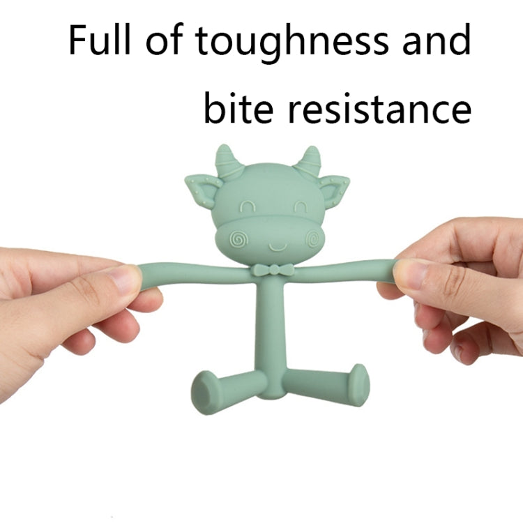 Three-Dimensional Cartoon Silicone Baby Teether Molar Rods Children Toys Maternal And Child Supplies, Gray Green, Beige, Light Coffee, Peach Powder, Scalper, Pink Sheep, Yellow Sheep, Coffee Sheep, Green Sheep, Beige Sheep