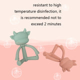 Three-Dimensional Cartoon Silicone Baby Teether Molar Rods Children Toys Maternal And Child Supplies, Gray Green, Beige, Light Coffee, Peach Powder, Scalper, Pink Sheep, Yellow Sheep, Coffee Sheep, Green Sheep, Beige Sheep