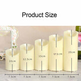 3 PCS LED Electronic Candle Light Birthday Wedding Home Decoration Props Candle Holder, Battery Powered, Size:, Battery Powered 7.5 x 10CM, Battery Powered 7.5 x 12.5CM, Battery Powered 7.5 x 15CM, Battery Powered 7.5 x 17.5CM, Battery Powered 7.5 x 20CM