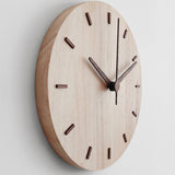 Solid Wooden Wall Clock Home Living Room Wall Clock Decorative Clock, Solid Wooden Wall Clock