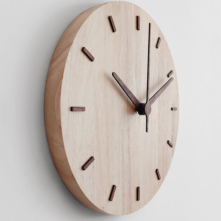 Solid Wooden Wall Clock Home Living Room Wall Clock Decorative Clock, Solid Wooden Wall Clock