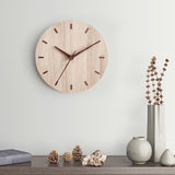 Solid Wooden Wall Clock Home Living Room Wall Clock Decorative Clock, Solid Wooden Wall Clock