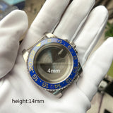 For Rolex 2813/8215/2836/3804/8200 GMT Watch Case For Rolex 2813/8215/2836/3804/8200, GMT Black and Green Ceramic Ring, GMT Blue and Yellow Ceramic, GMT Black and Blue Ceramic Ring, GMT Black Ceramic Ring, SUB Silver Aluminum Ring
