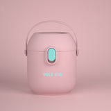 2 PCS YOLE KID Baby Milk Powder Box Large-Capacity Portable Out-Packing Gimi Powder Box Baby Food Supplement Storage Sealed Tank, Mustard Yellow, Matcha Green, Olive Green, Peacock Blue, Cinnabar Red, Rouge Powder Rouge Powder