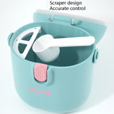 2 PCS YOLE KID Baby Milk Powder Box Large-Capacity Portable Out-Packing Gimi Powder Box Baby Food Supplement Storage Sealed Tank, Mustard Yellow, Matcha Green, Olive Green, Peacock Blue, Cinnabar Red, Rouge Powder