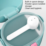 2 PCS YOLE KID Baby Milk Powder Box Large-Capacity Portable Out-Packing Gimi Powder Box Baby Food Supplement Storage Sealed Tank, Mustard Yellow, Matcha Green, Olive Green, Peacock Blue, Cinnabar Red, Rouge Powder