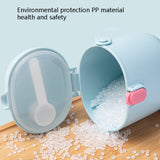 2 PCS YOLE KID Baby Milk Powder Box Large-Capacity Portable Out-Packing Gimi Powder Box Baby Food Supplement Storage Sealed Tank, Mustard Yellow, Matcha Green, Olive Green, Peacock Blue, Cinnabar Red, Rouge Powder