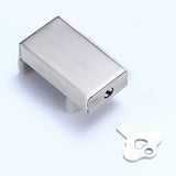 2 PCS Aluminum Screen Window Door Lock Child Protection Safety Lock Anti-theft Stopper, Hex Key, One-word Key One-word Key